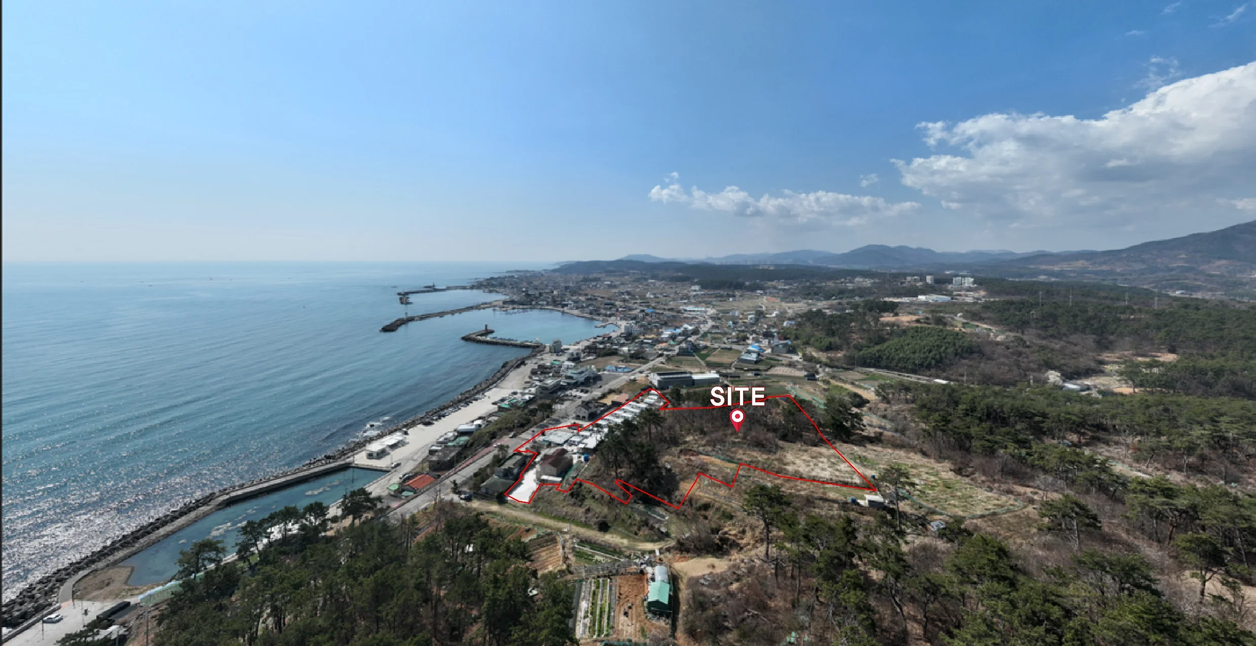 항공사진 남·동쪽 방향